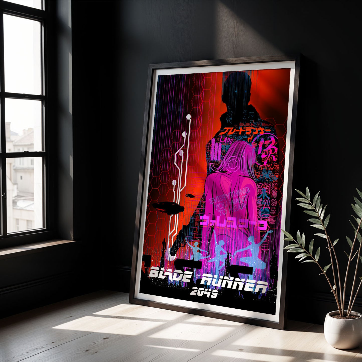 Flex Designs Poster Blade Runner 2049 Neon 5 x 7" Home Goods - Movie 2017 Movie Poster