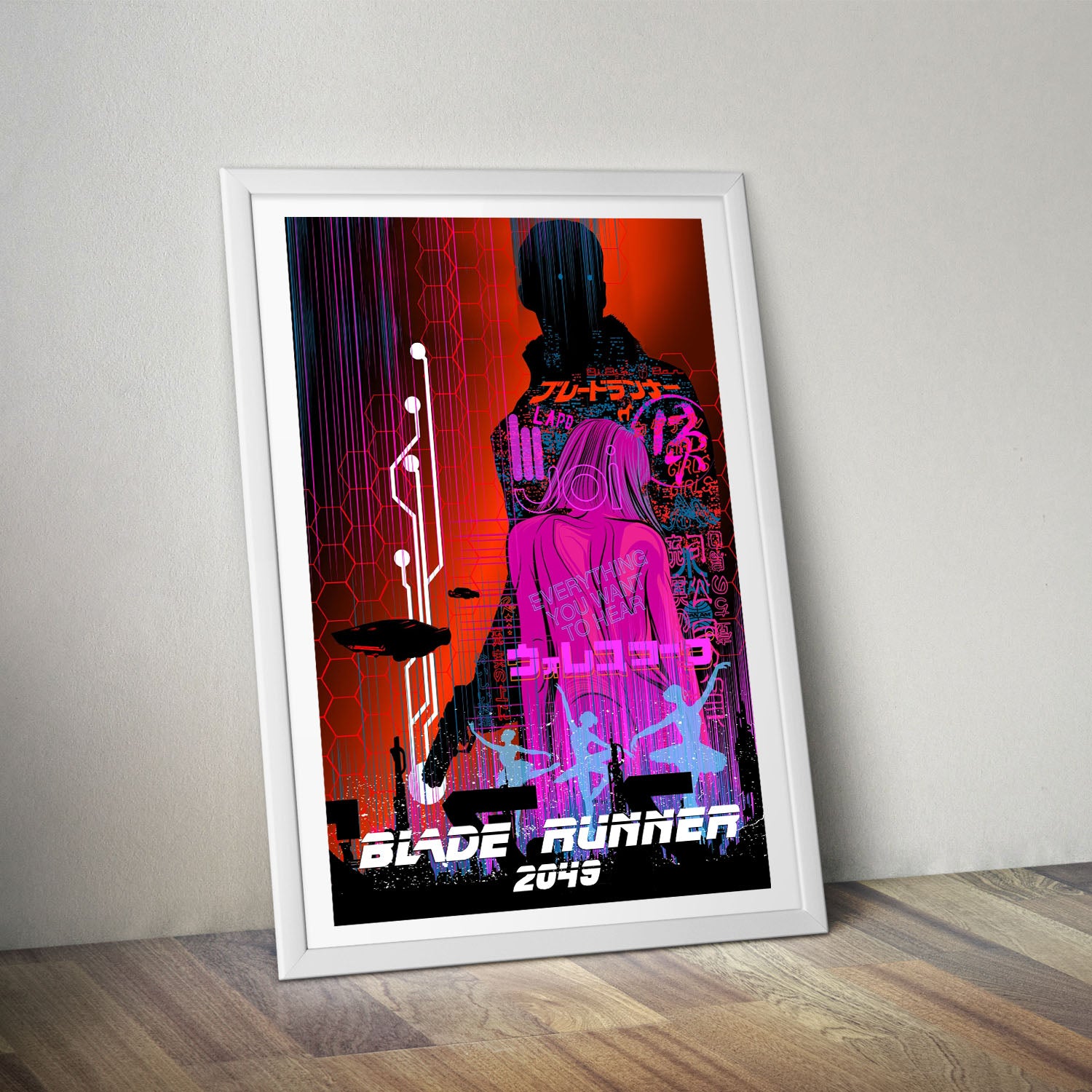 Flex Designs Poster Blade Runner 2049 Neon 5 x 7" Home Goods - Movie 2017 Movie Poster