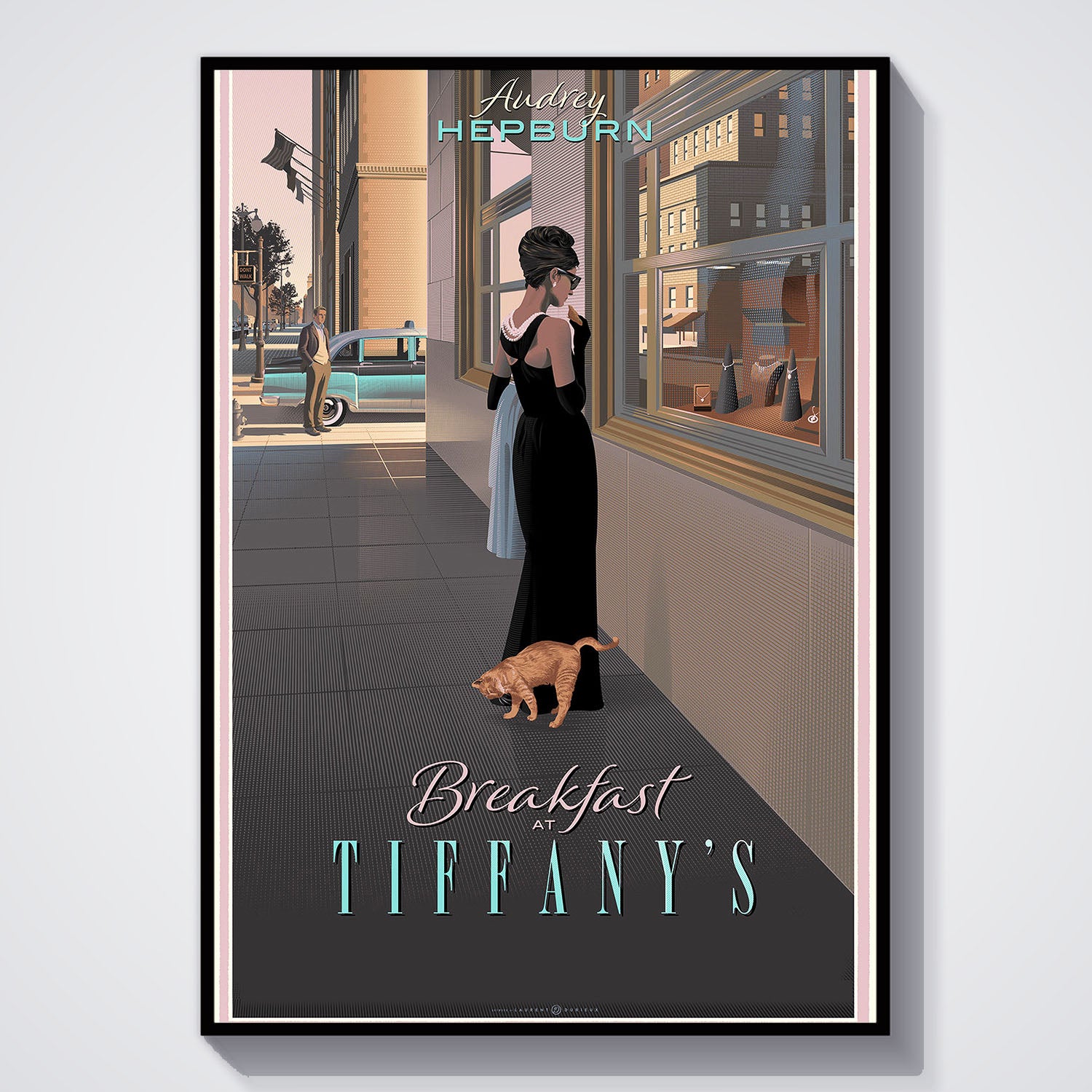Flex Designs Poster Breakfast at Tiffanys Cartoon 11 x 17" Home Goods - Movie 1961 Movie Poster