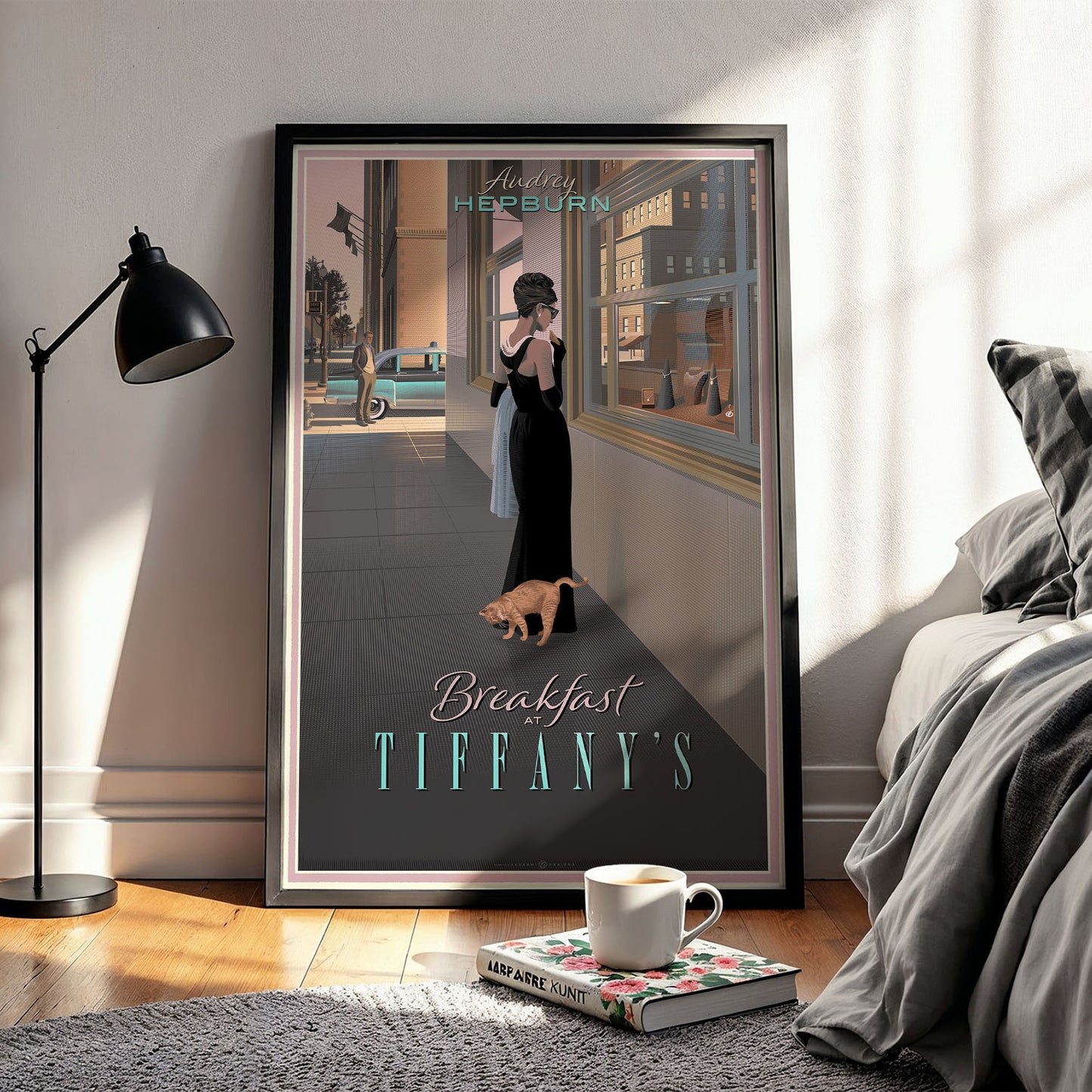 Flex Designs Poster Breakfast at Tiffanys Cartoon 11 x 17" Home Goods - Movie 1961 Movie Poster