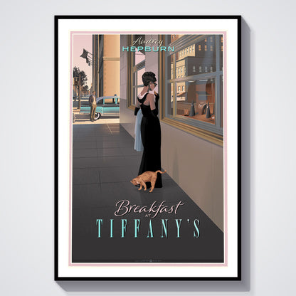 Flex Designs Poster Breakfast at Tiffanys Cartoon 5 x 7" Home Goods - Movie 1961 Movie Poster