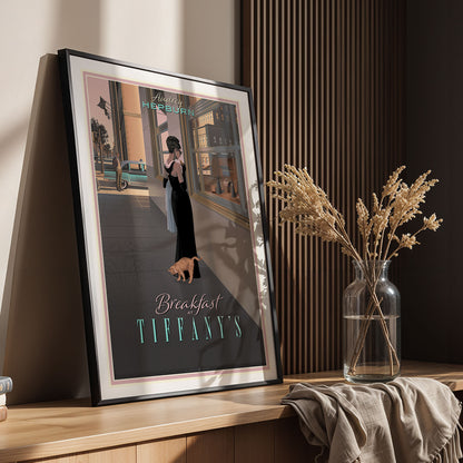 Flex Designs Poster Breakfast at Tiffanys Cartoon 11 x 17" Home Goods - Movie 1961 Movie Poster