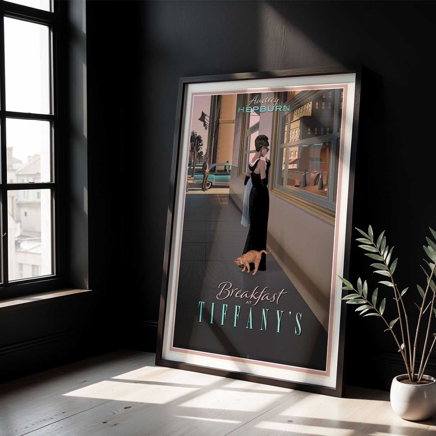 Flex Designs Poster Breakfast at Tiffanys Cartoon 5 x 7" Home Goods - Movie 1961 Movie Poster