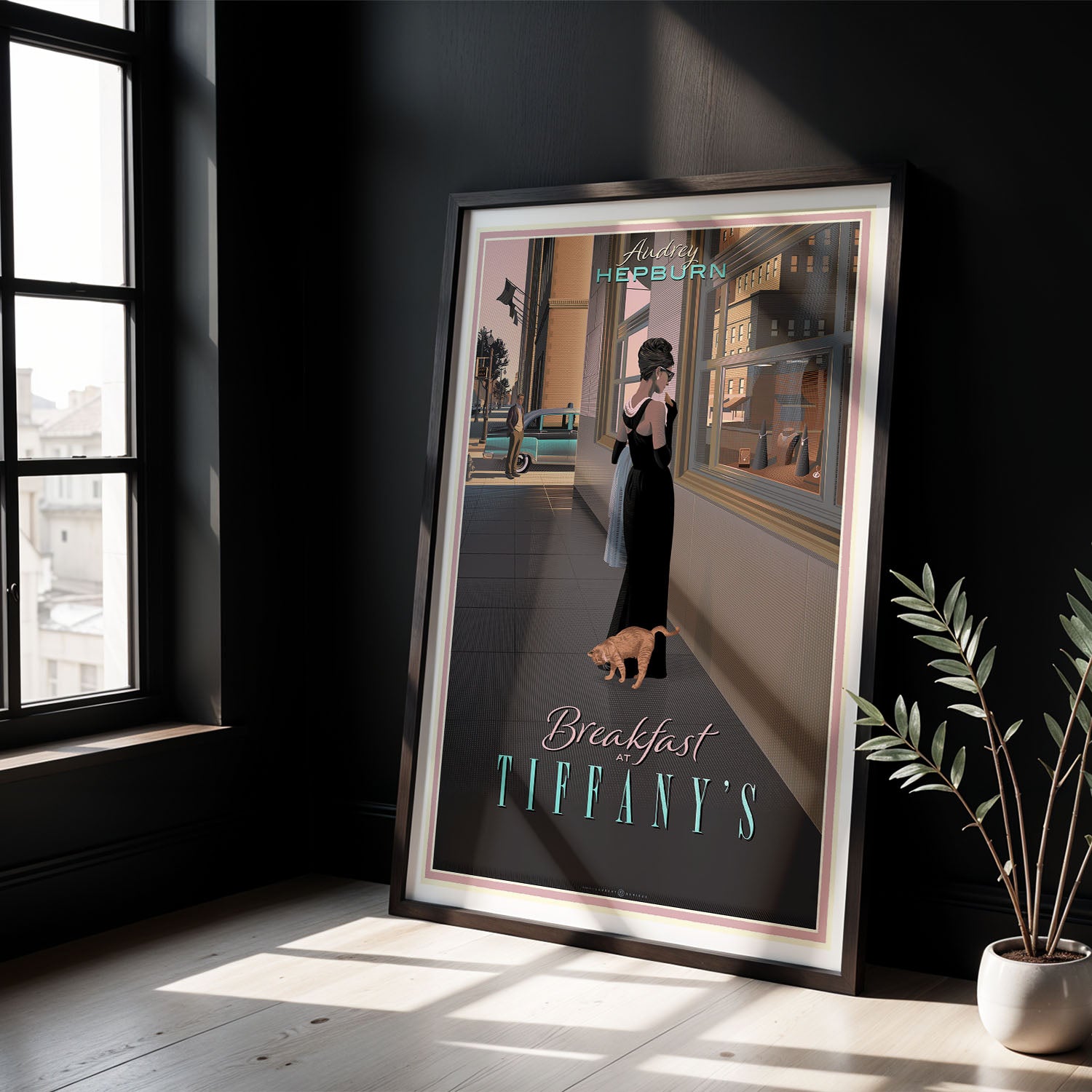 Flex Designs Poster Breakfast at Tiffanys Cartoon 5 x 7" Home Goods - Movie 1961 Movie Poster