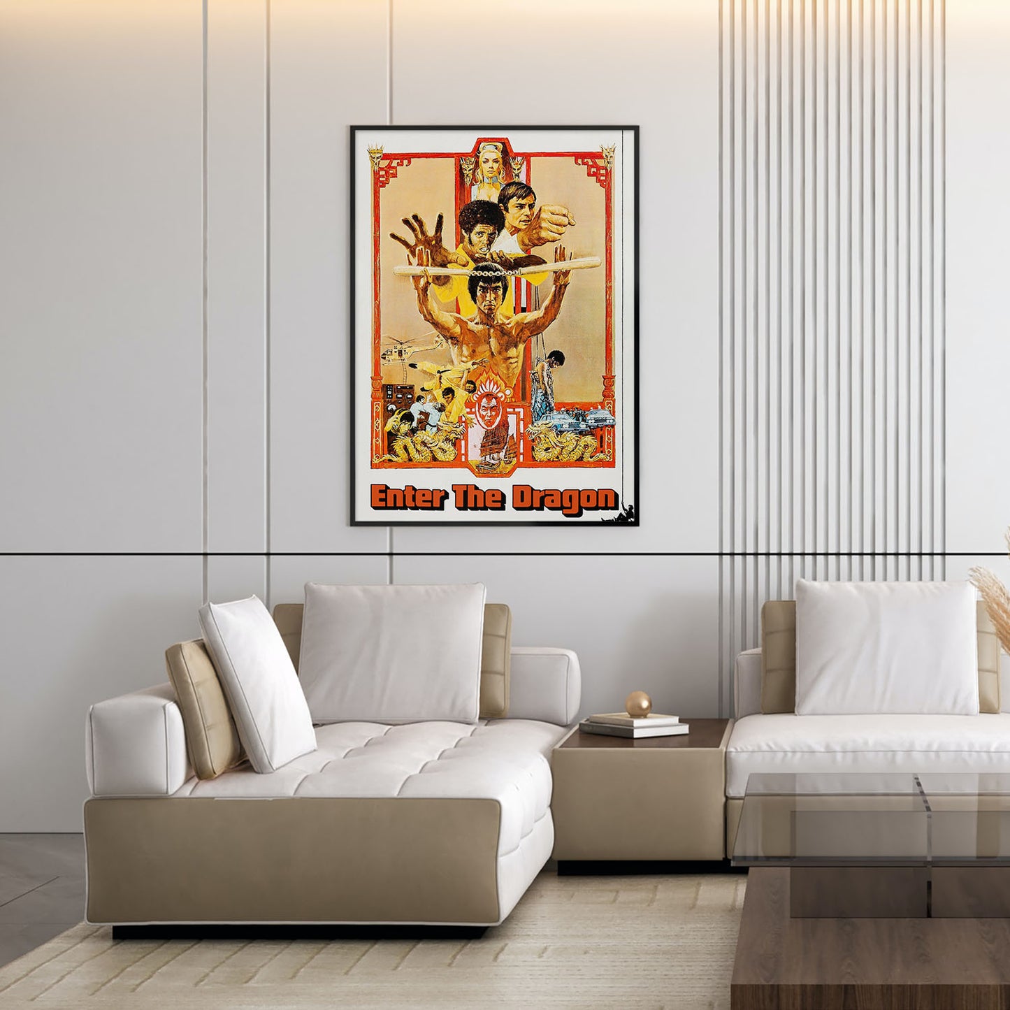 Flex Designs Poster Enter the Dragon Cartoon 11 x 17" Home Goods - Movie 1973 Movie Poster