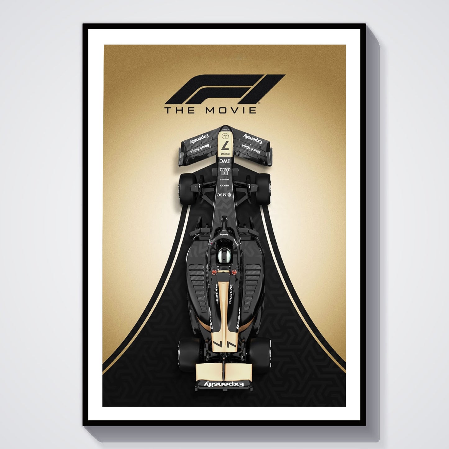 Flex Designs Poster F1 The Movie Car 5 x 7" Home Goods - Movie 2025 Movie Poster