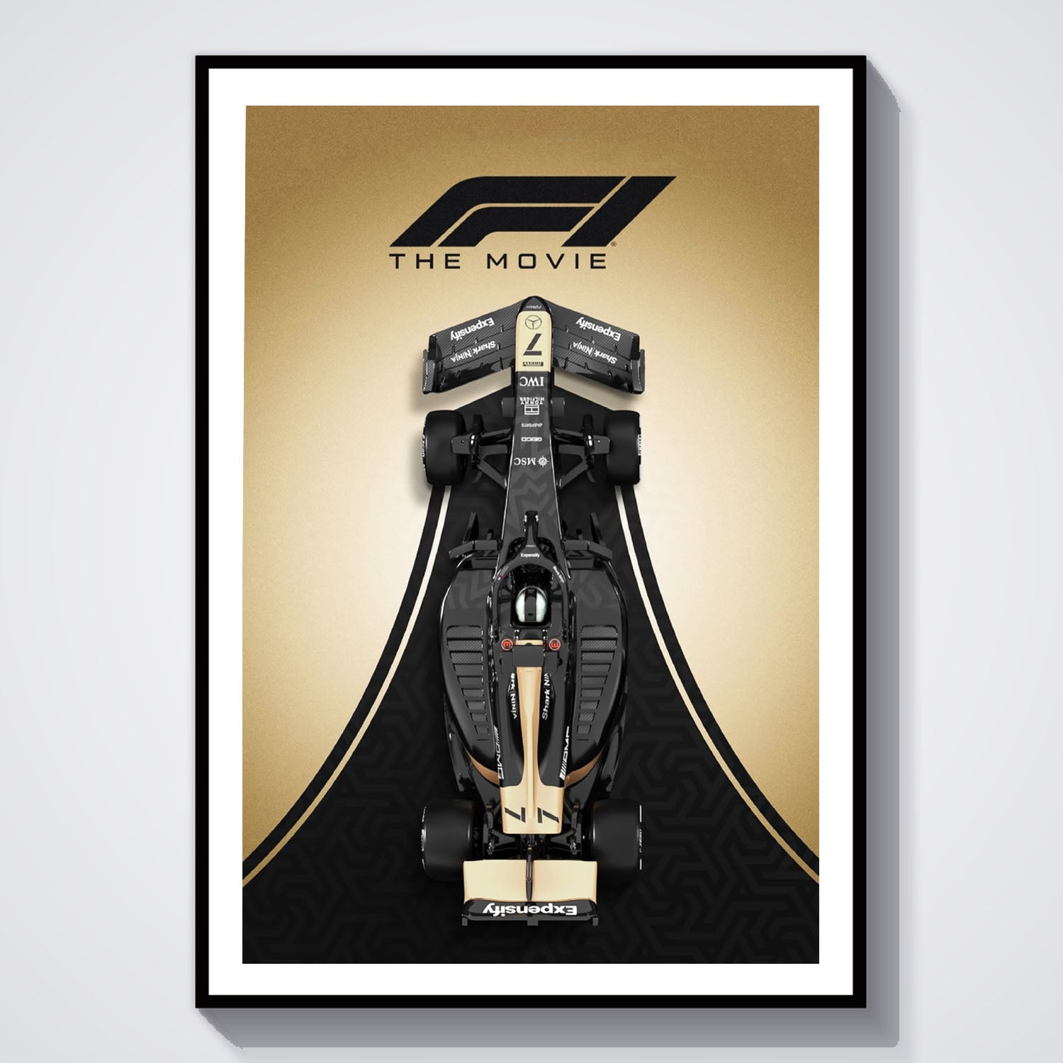Flex Designs Poster F1 The Movie Car 5 x 7" Home Goods - Movie 2025 Movie Poster