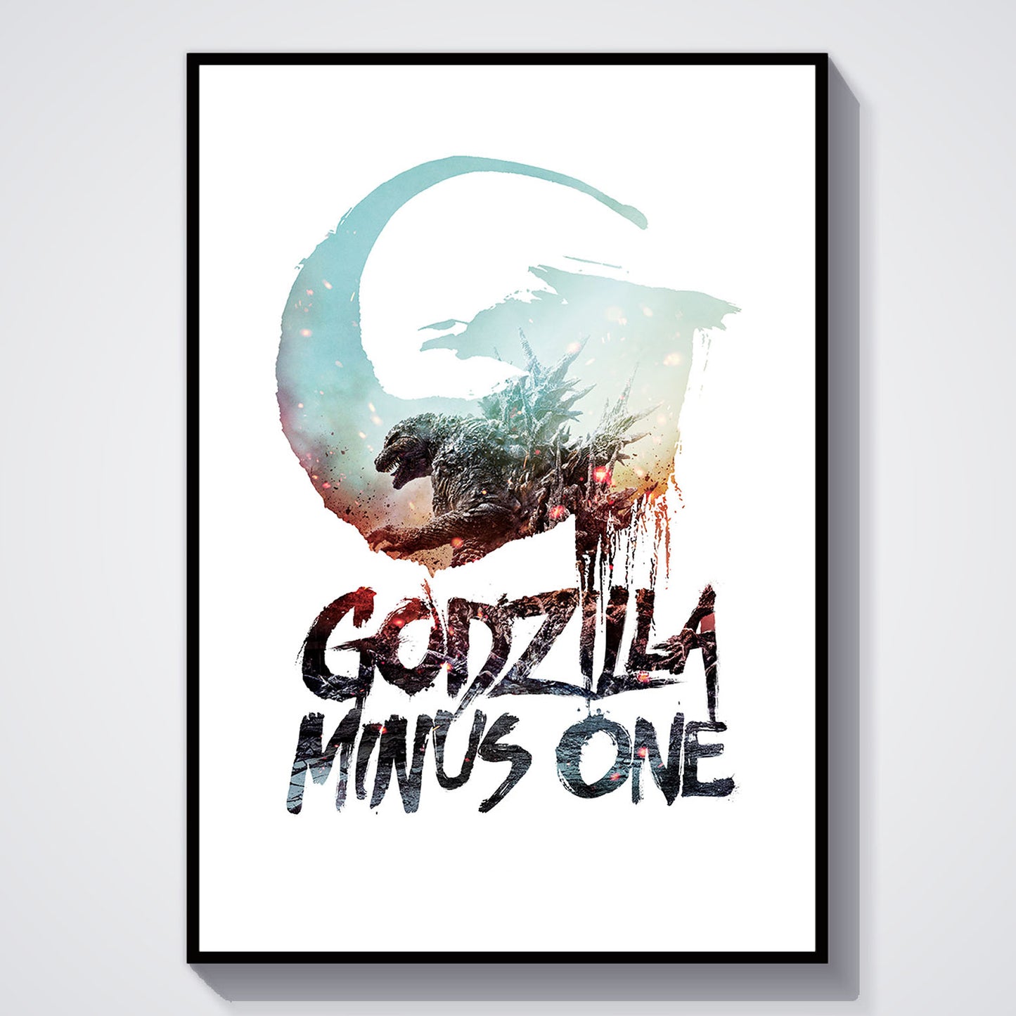 Flex Designs Poster Godzilla Minus One Simple 11 x 17" Home Goods - Movie 2023 Movie Poster