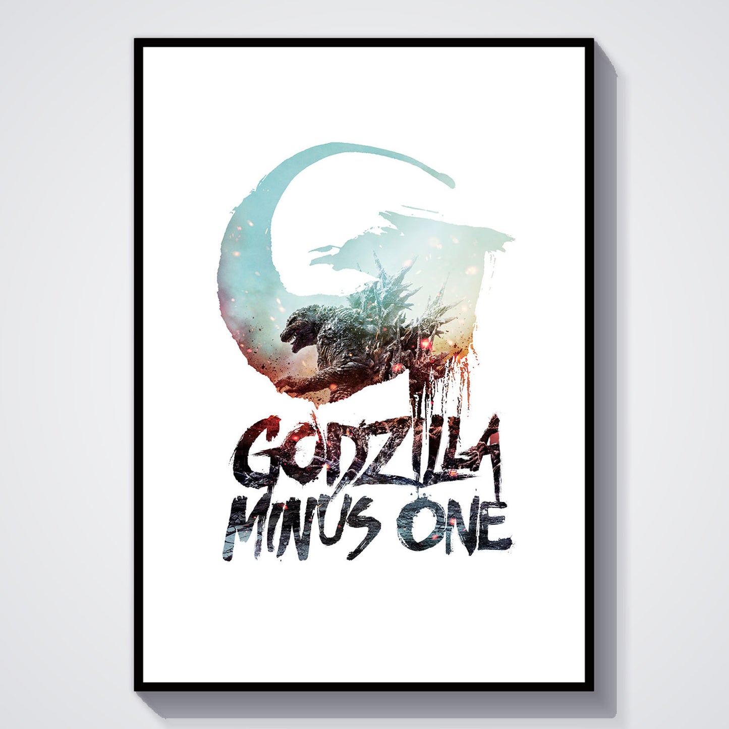 Flex Designs Poster Godzilla Minus One Simple 5 x 7" Home Goods - Movie 2023 Movie Poster