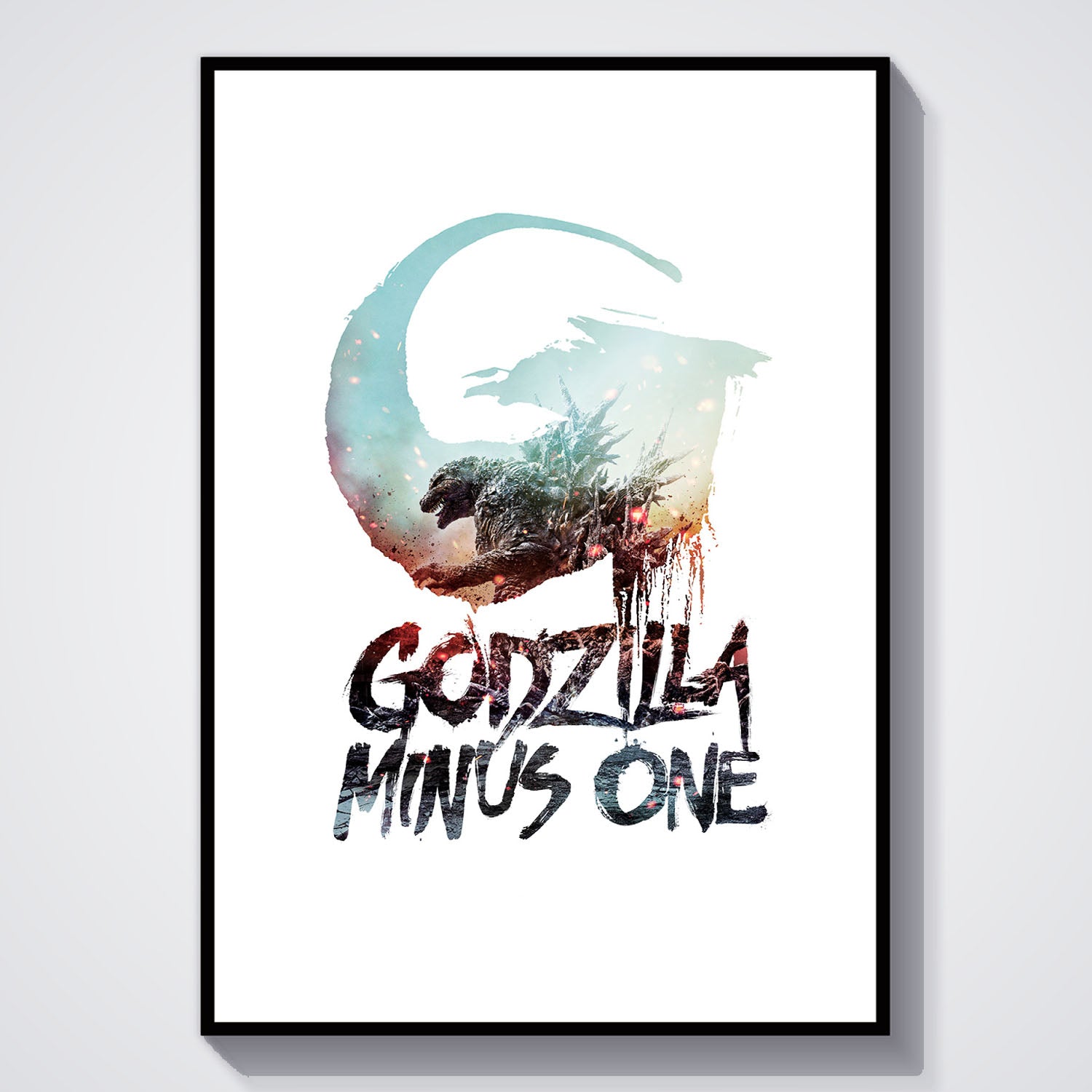 Flex Designs Poster Godzilla Minus One Simple 5 x 7" Home Goods - Movie 2023 Movie Poster
