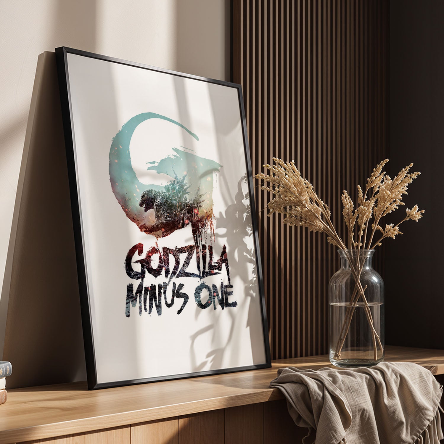 Flex Designs Poster Godzilla Minus One Simple 11 x 17" Home Goods - Movie 2023 Movie Poster