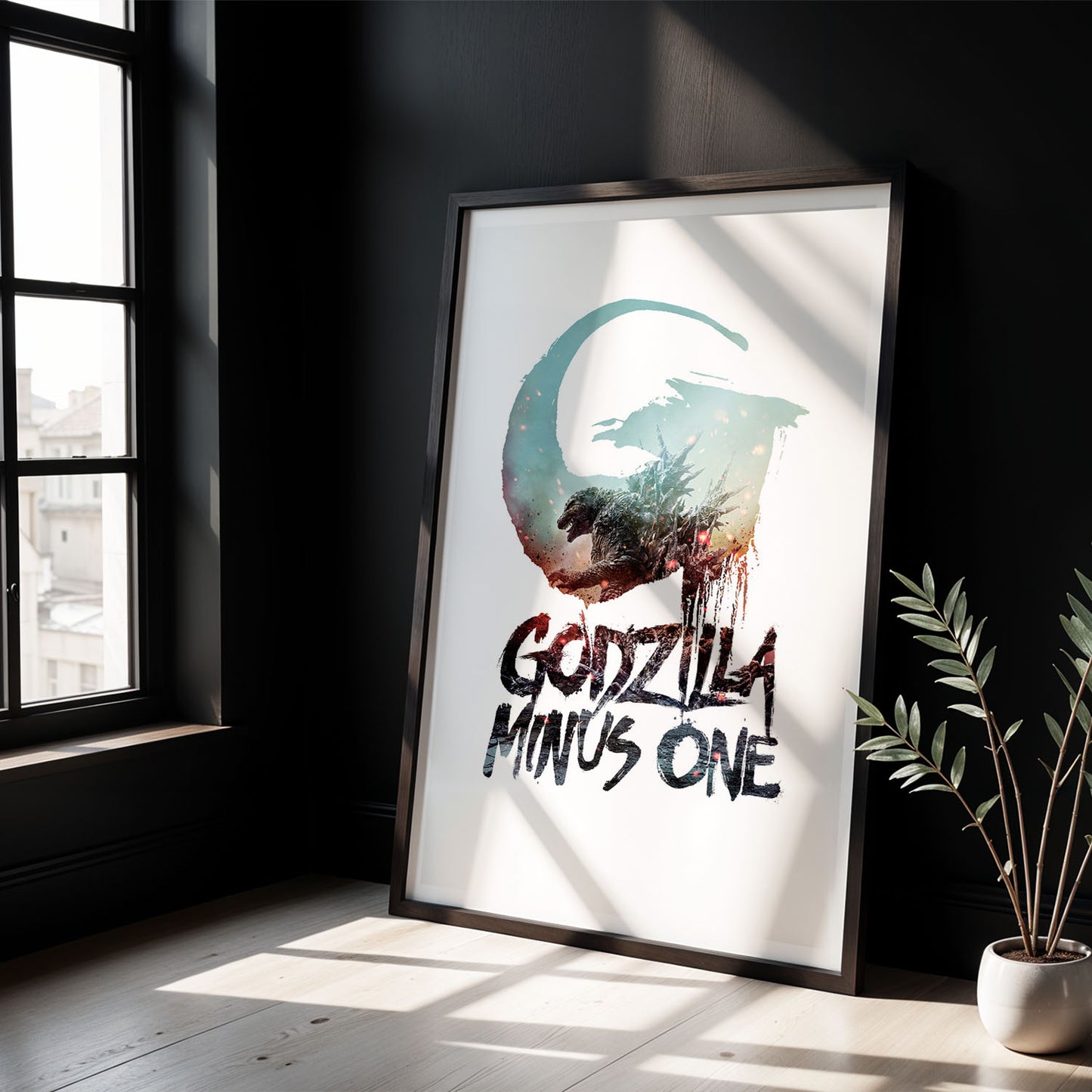 Flex Designs Poster Godzilla Minus One Simple 5 x 7" Home Goods - Movie 2023 Movie Poster