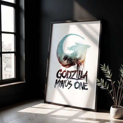 Flex Designs Poster Godzilla Minus One Simple 5 x 7" Home Goods - Movie 2023 Movie Poster