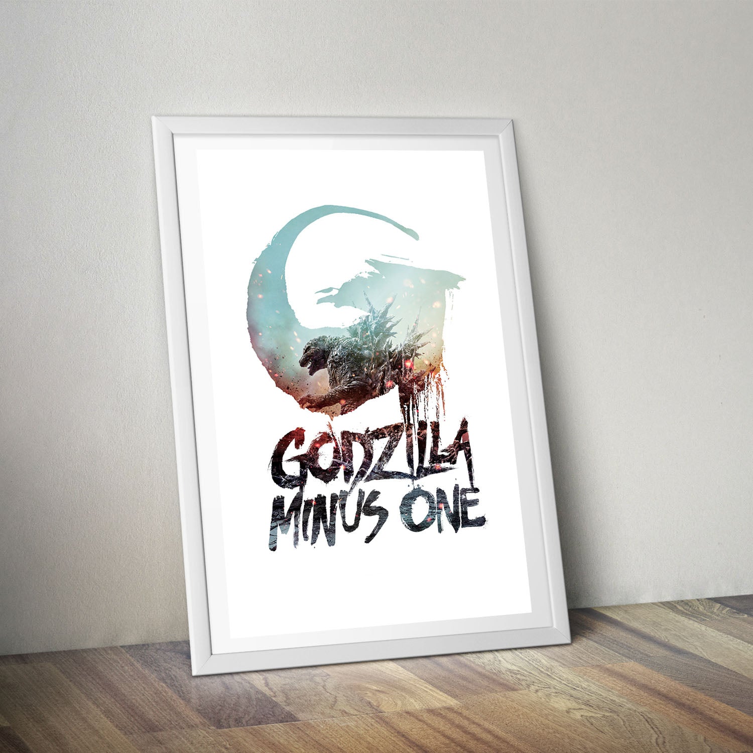Flex Designs Poster Godzilla Minus One Simple 5 x 7" Home Goods - Movie 2023 Movie Poster