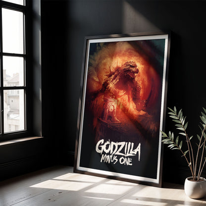 Flex Designs Poster Godzilla Minus One 5 x 7" Home Goods - Movie 2023 Movie Poster