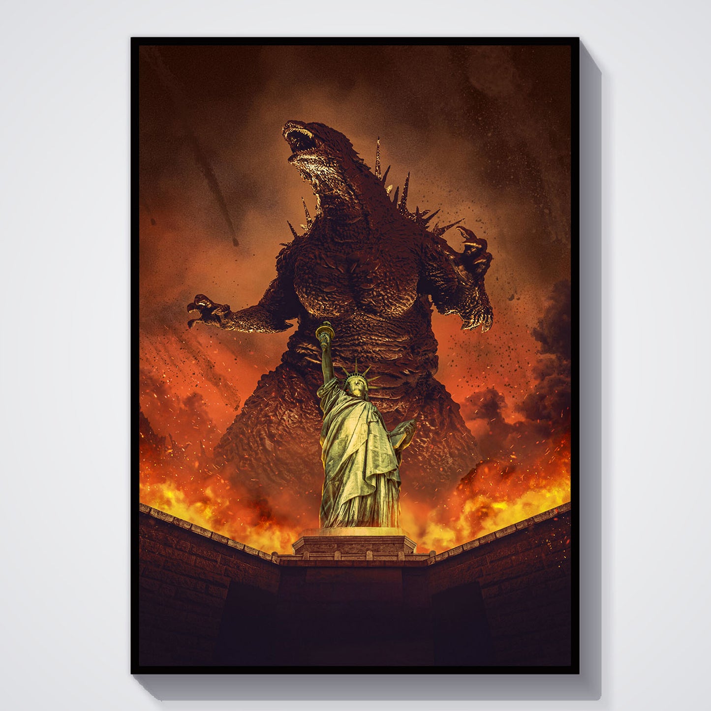 Flex Designs Poster Godzilla Minus Zero Key Art 11 x 17" Home Goods - Movie 2026 Movie Poster