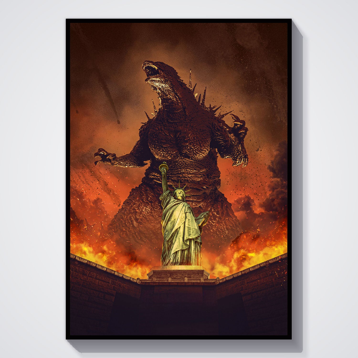 Flex Designs Poster Godzilla Minus Zero Key Art 11 x 17" Home Goods - Movie 2026 Movie Poster