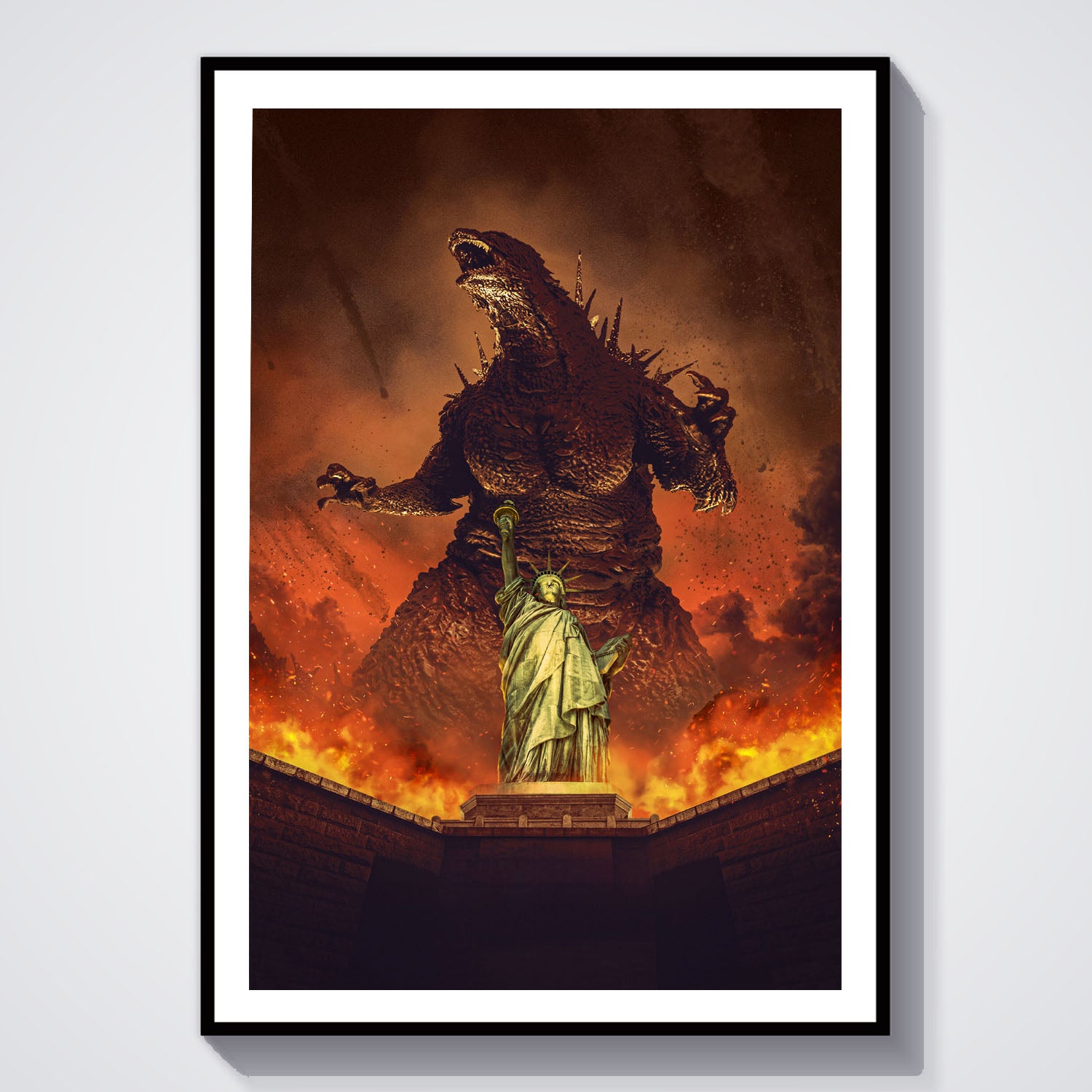 Flex Designs Poster Godzilla Minus Zero Key Art 5 x 7" Home Goods - Movie 2026 Movie Poster