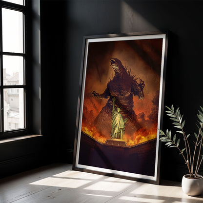 Flex Designs Poster Godzilla Minus Zero Key Art 5 x 7" Home Goods - Movie 2026 Movie Poster