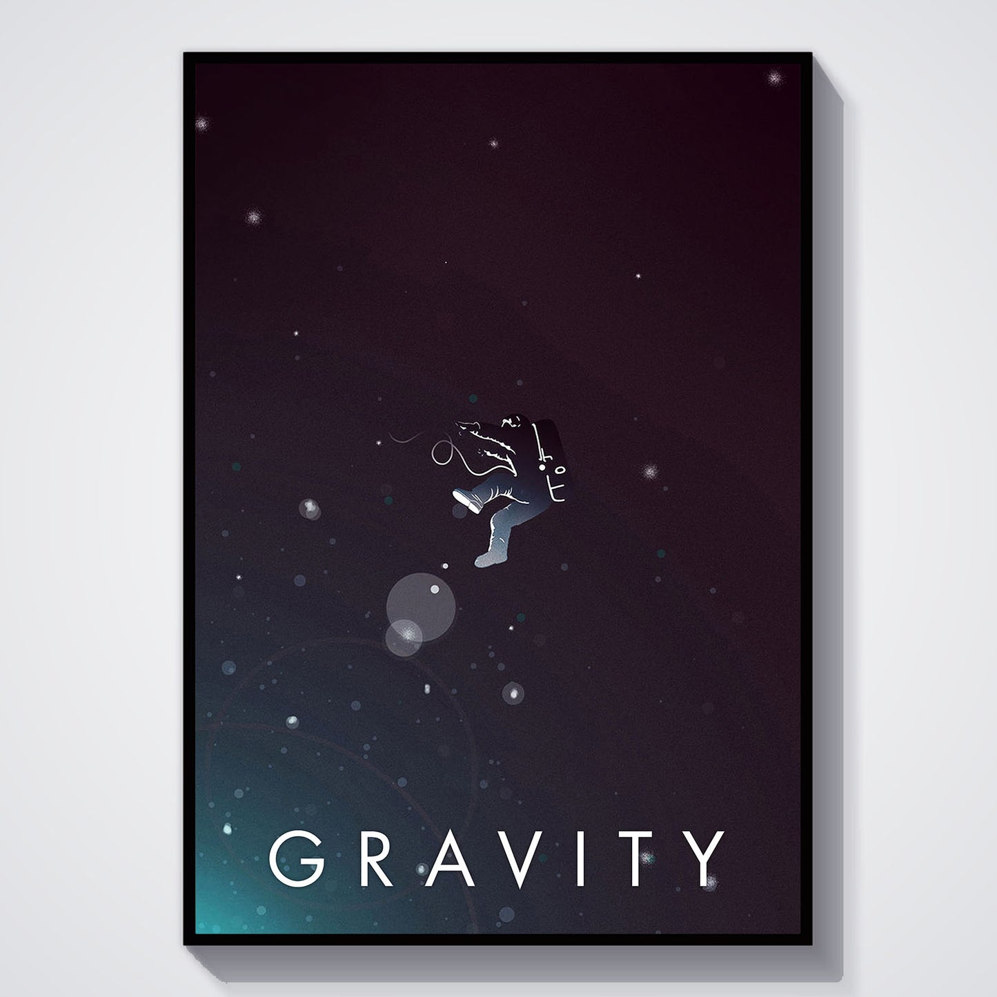 Flex Designs Poster Gravity Minimalist 11 x 17" Home Goods - Movie 2013 Movie Poster