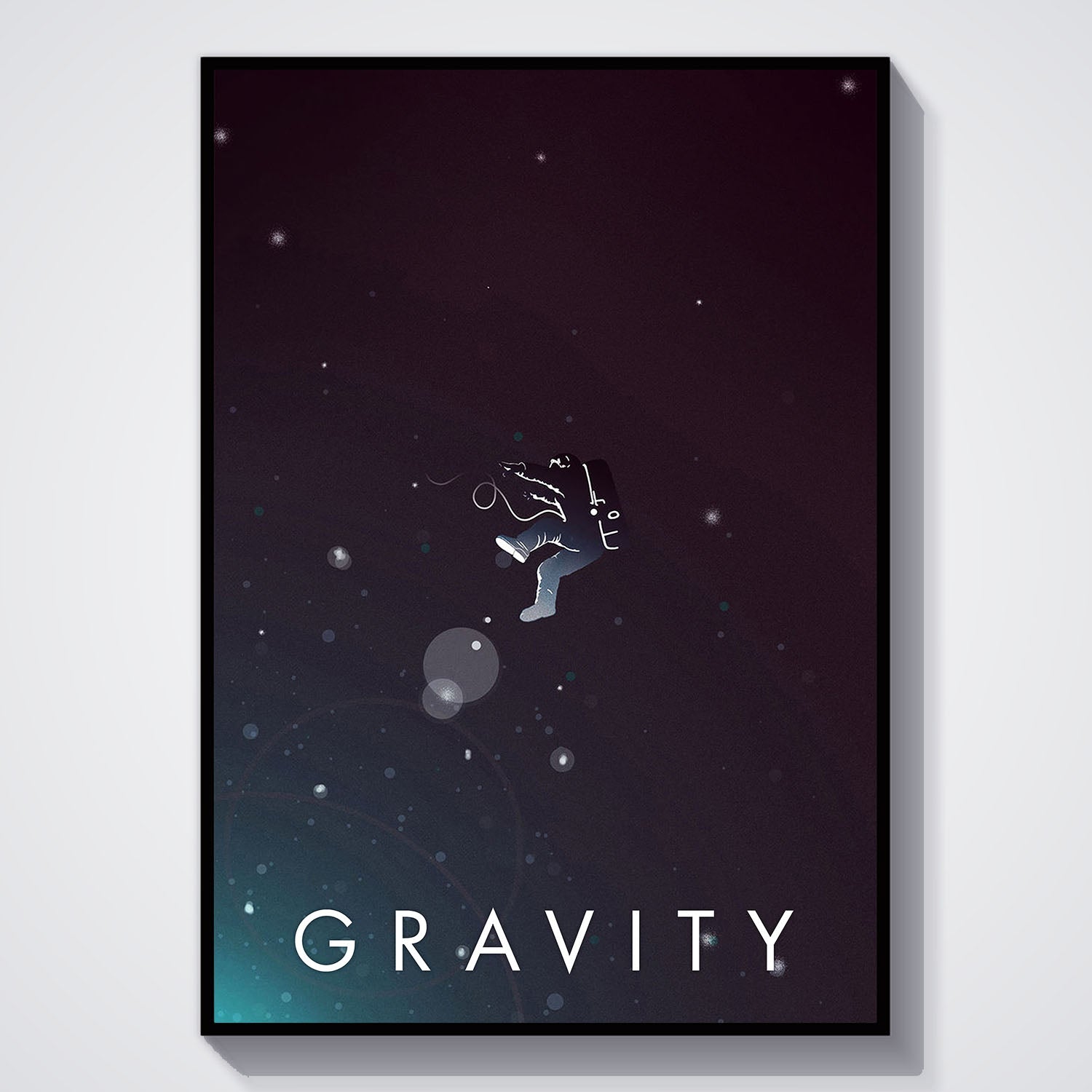 Flex Designs Poster Gravity Minimalist 11 x 17" Home Goods - Movie 2013 Movie Poster
