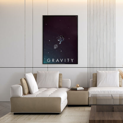 Flex Designs Poster Gravity Minimalist 11 x 17" Home Goods - Movie 2013 Movie Poster