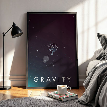 Flex Designs Poster Gravity Minimalist 11 x 17" Home Goods - Movie 2013 Movie Poster