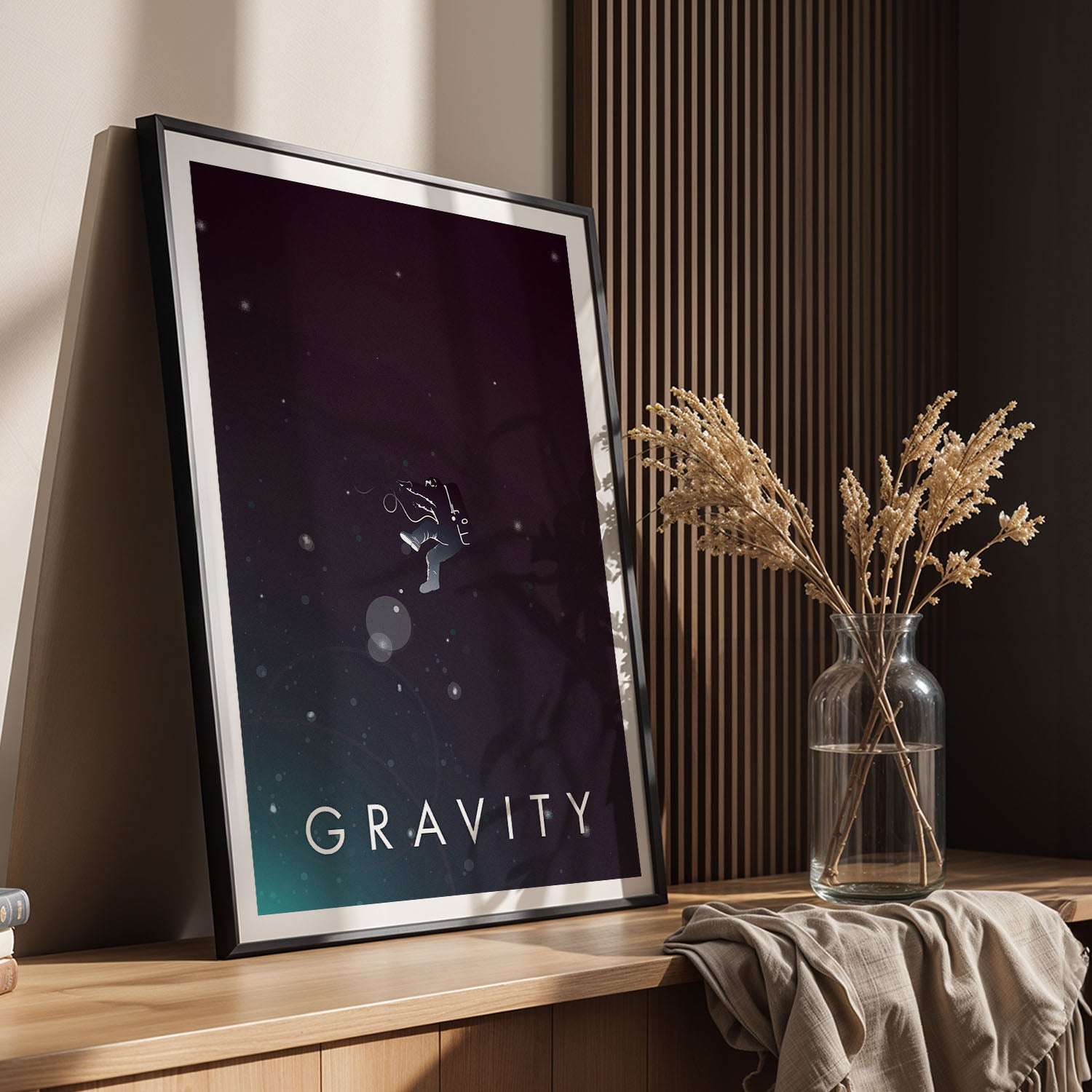 Flex Designs Poster Gravity Minimalist 11 x 17" Home Goods - Movie 2013 Movie Poster