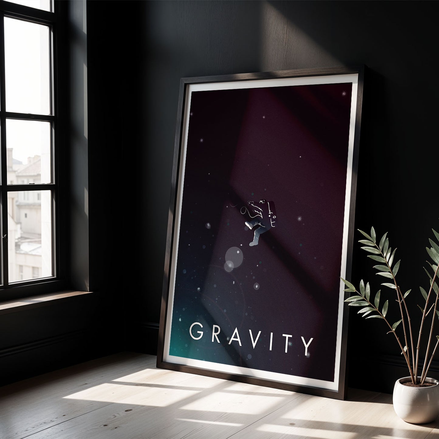 Flex Designs Poster Gravity Minimalist 5 x 7" Home Goods - Movie 2013 Movie Poster