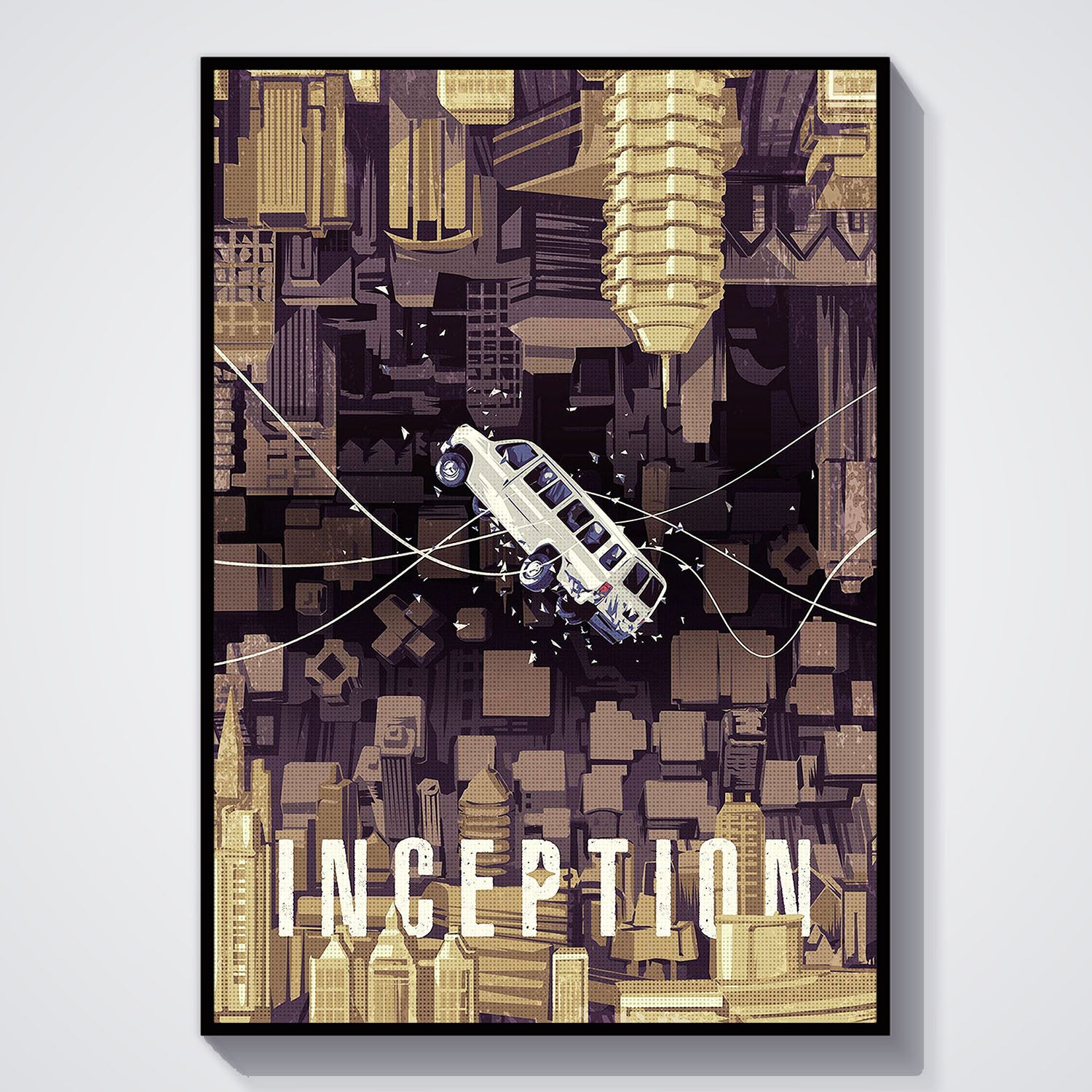 Flex Designs Poster Inception Simple 11 x 17" Home Goods - Movie 2010 Movie Poster