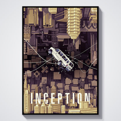 Flex Designs Poster Inception Simple 11 x 17" Home Goods - Movie 2010 Movie Poster