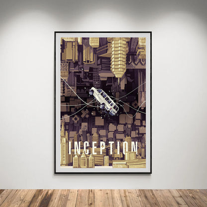Flex Designs Poster Inception Simple 5 x 7" Home Goods - Movie 2010 Movie Poster
