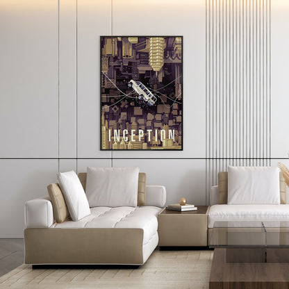 Flex Designs Poster Inception Simple 11 x 17" Home Goods - Movie 2010 Movie Poster