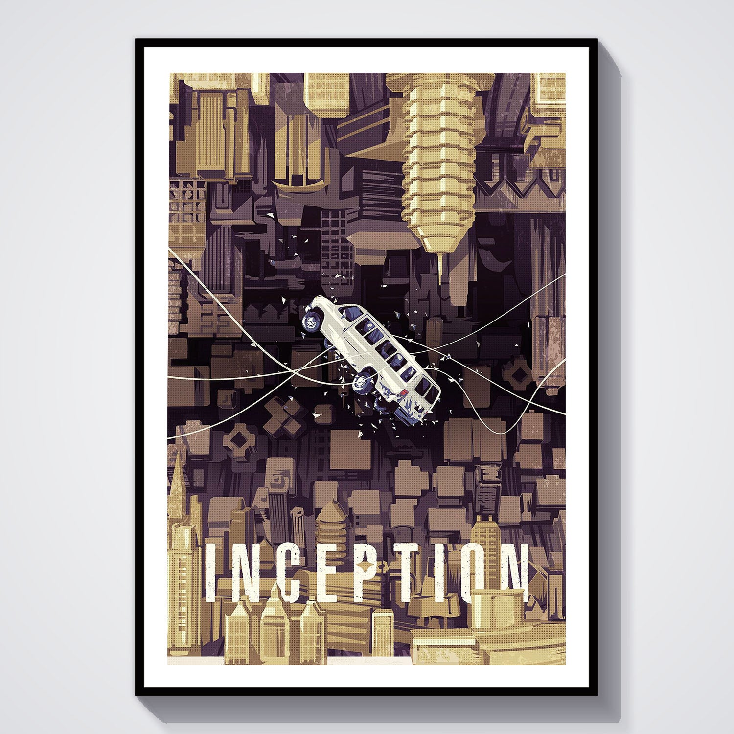 Flex Designs Poster Inception Simple 5 x 7" Home Goods - Movie 2010 Movie Poster