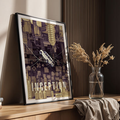 Flex Designs Poster Inception Simple 11 x 17" Home Goods - Movie 2010 Movie Poster