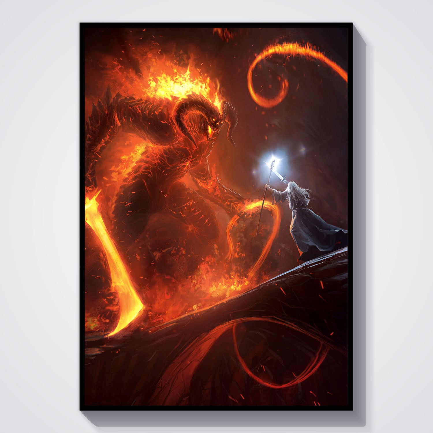 Flex Designs Poster Lord of the Rings You Shall Not Pass 11 x 17" Home Goods - Movie 2001 Movie Poster
