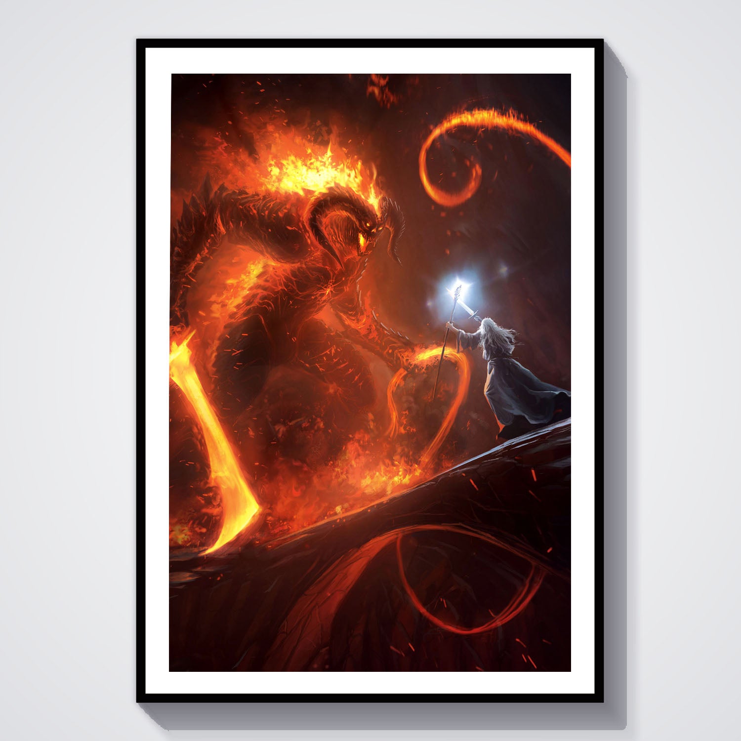 Flex Designs Poster Lord of the Rings You Shall Not Pass 5 x 7" Home Goods - Movie 2001 Movie Poster