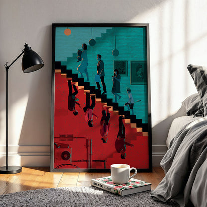 Flex Designs Poster Parasite Cartoon 11 x 17" Home Goods - Movie 2019 Movie Poster
