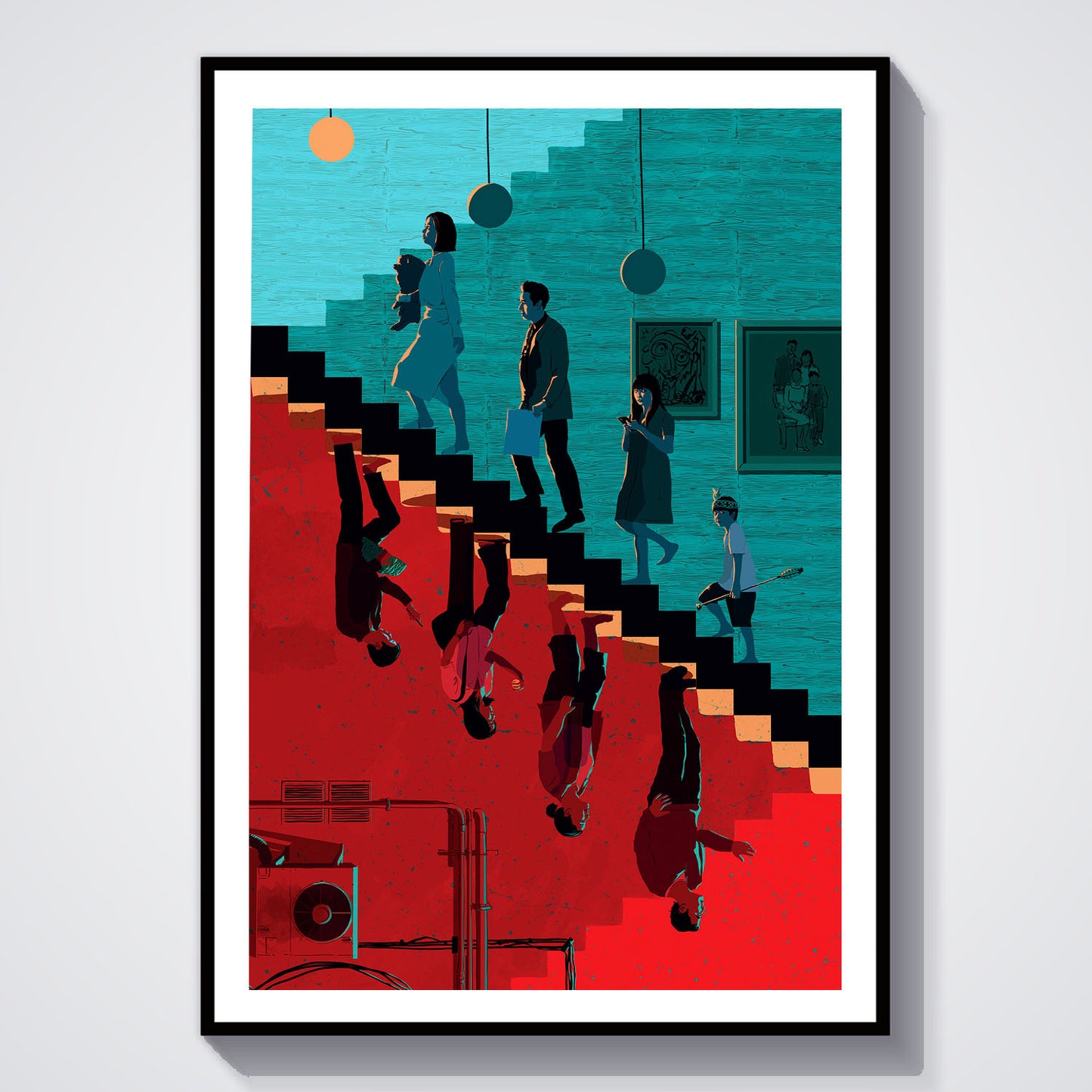 Flex Designs Poster Parasite Cartoon 5 x 7" Home Goods - Movie 2019 Movie Poster