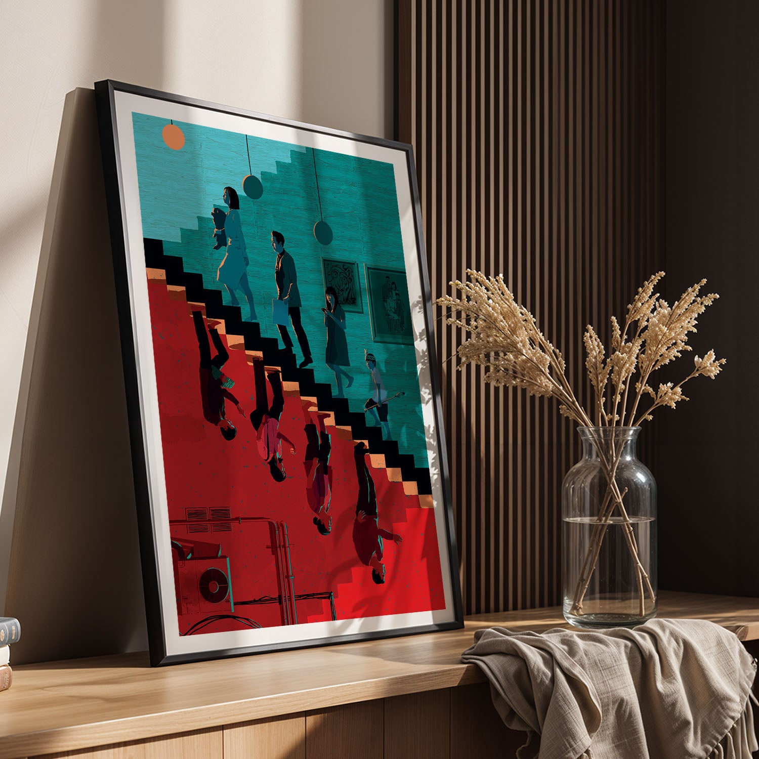 Flex Designs Poster Parasite Cartoon 11 x 17" Home Goods - Movie 2019 Movie Poster