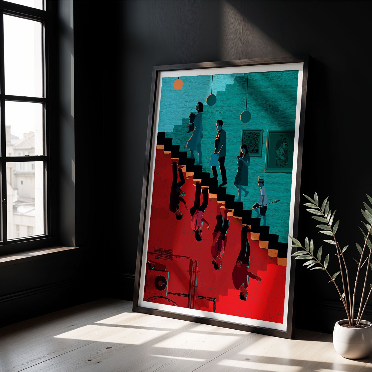 Flex Designs Poster Parasite Cartoon 5 x 7" Home Goods - Movie 2019 Movie Poster