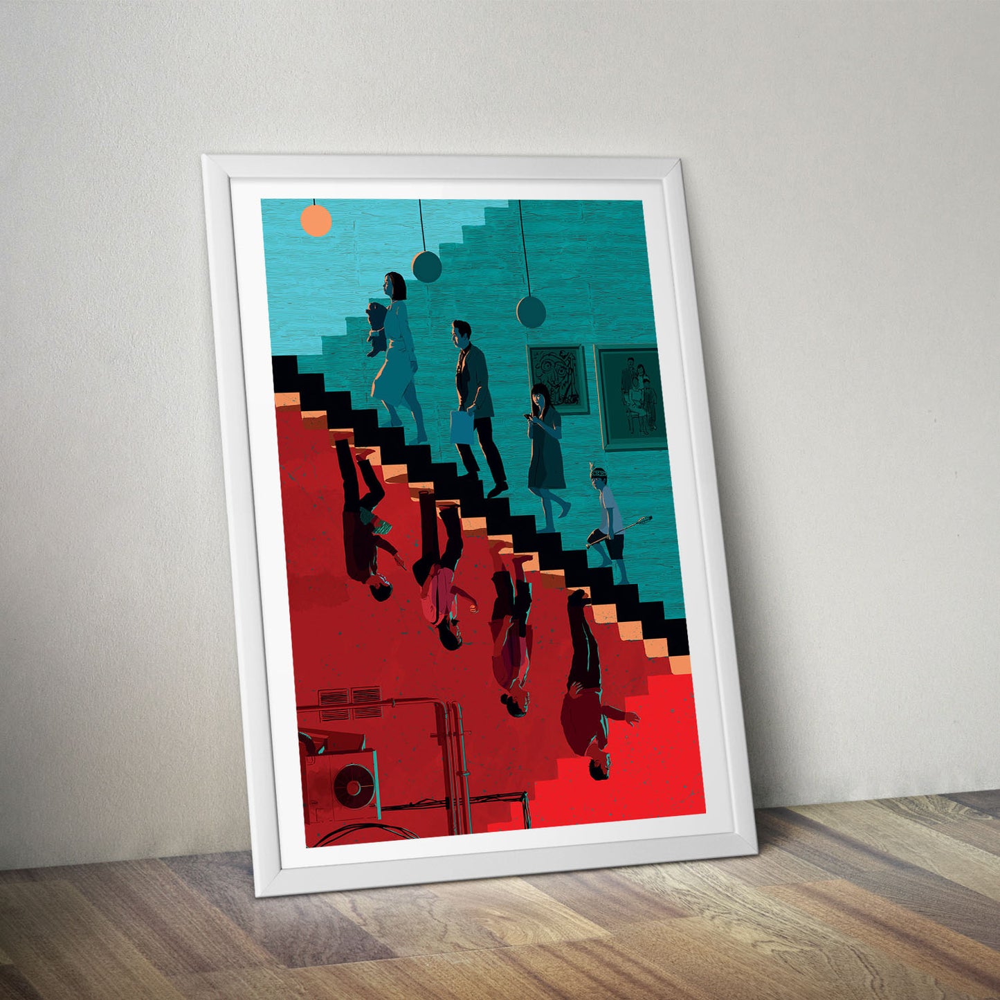 Flex Designs Poster Parasite Cartoon 5 x 7" Home Goods - Movie 2019 Movie Poster