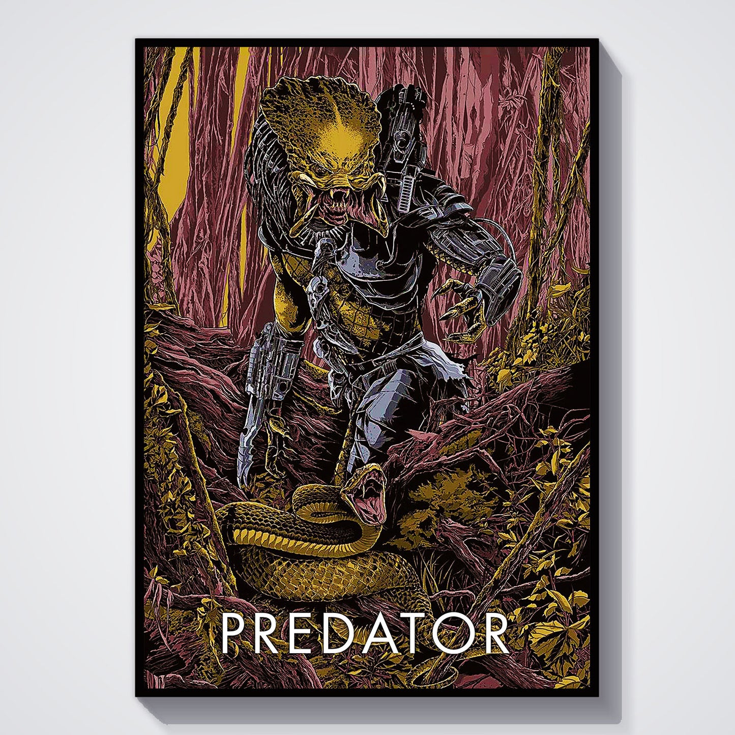 Flex Designs Poster Predator Sketch 11 x 17" Home Goods - Movie 1987 Movie Poster