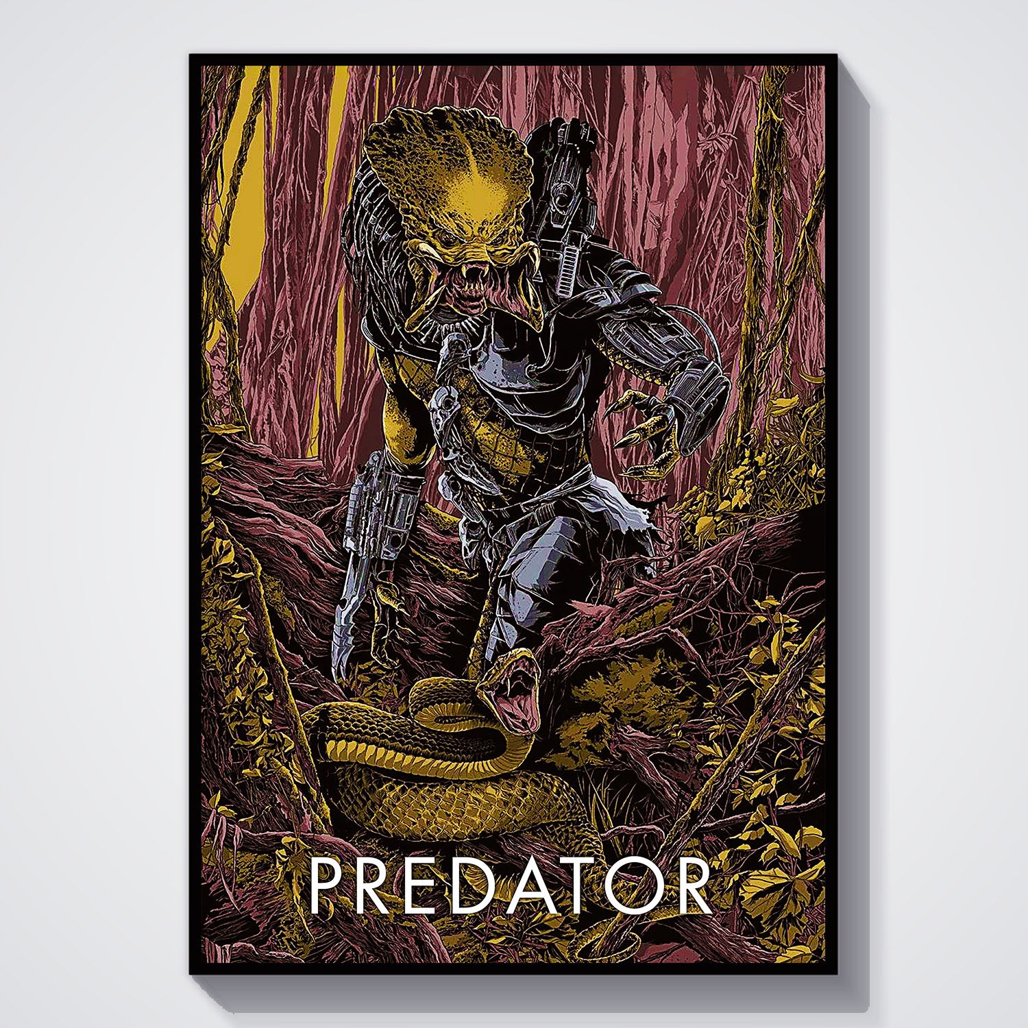 Flex Designs Poster Predator Sketch 11 x 17" Home Goods - Movie 1987 Movie Poster