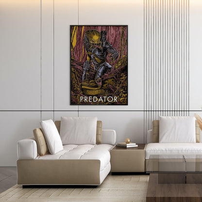 Flex Designs Poster Predator Sketch 11 x 17" Home Goods - Movie 1987 Movie Poster