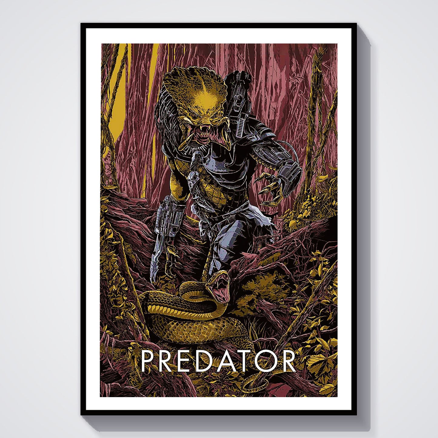 Flex Designs Poster Predator Sketch 5 x 7" Home Goods - Movie 1987 Movie Poster