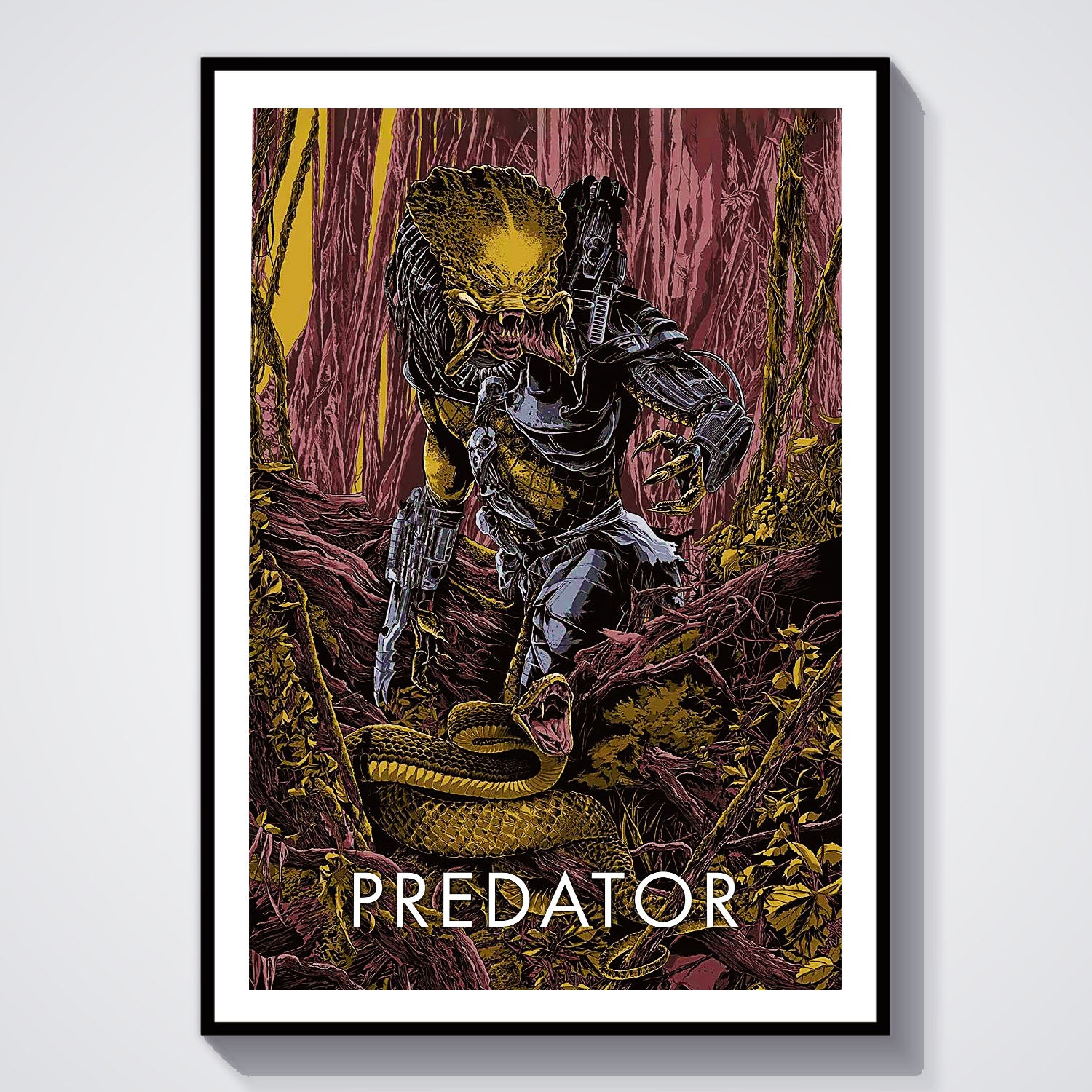 Flex Designs Poster Predator Sketch 5 x 7" Home Goods - Movie 1987 Movie Poster