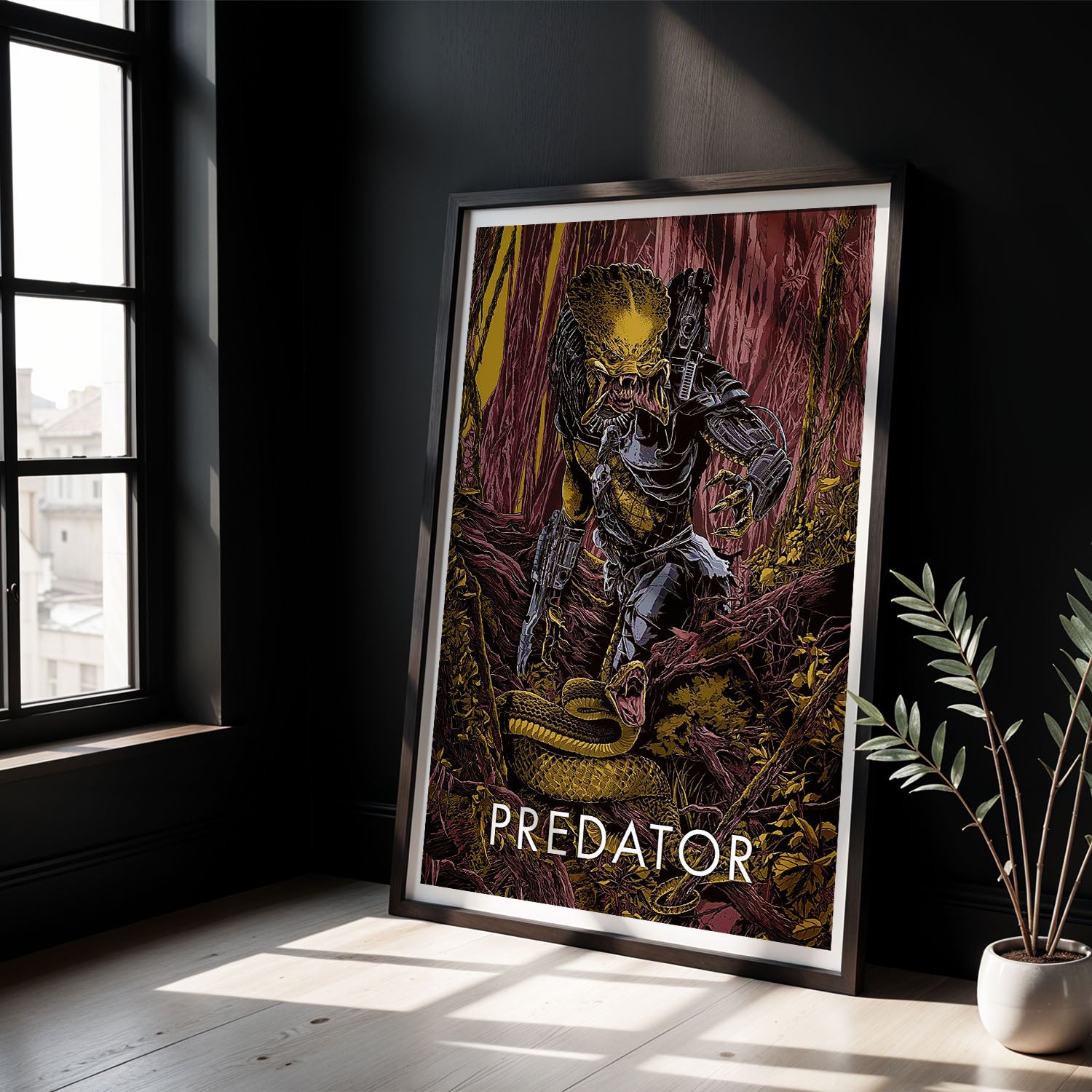Flex Designs Poster Predator Sketch 5 x 7" Home Goods - Movie 1987 Movie Poster