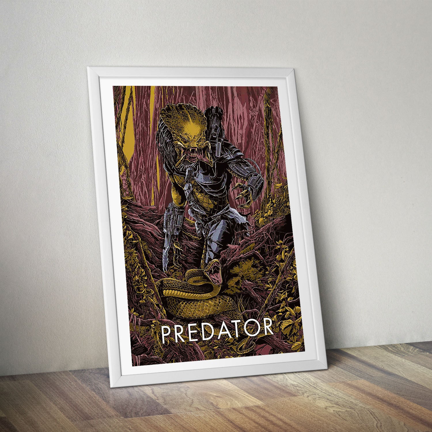 Flex Designs Poster Predator Sketch 5 x 7" Home Goods - Movie 1987 Movie Poster