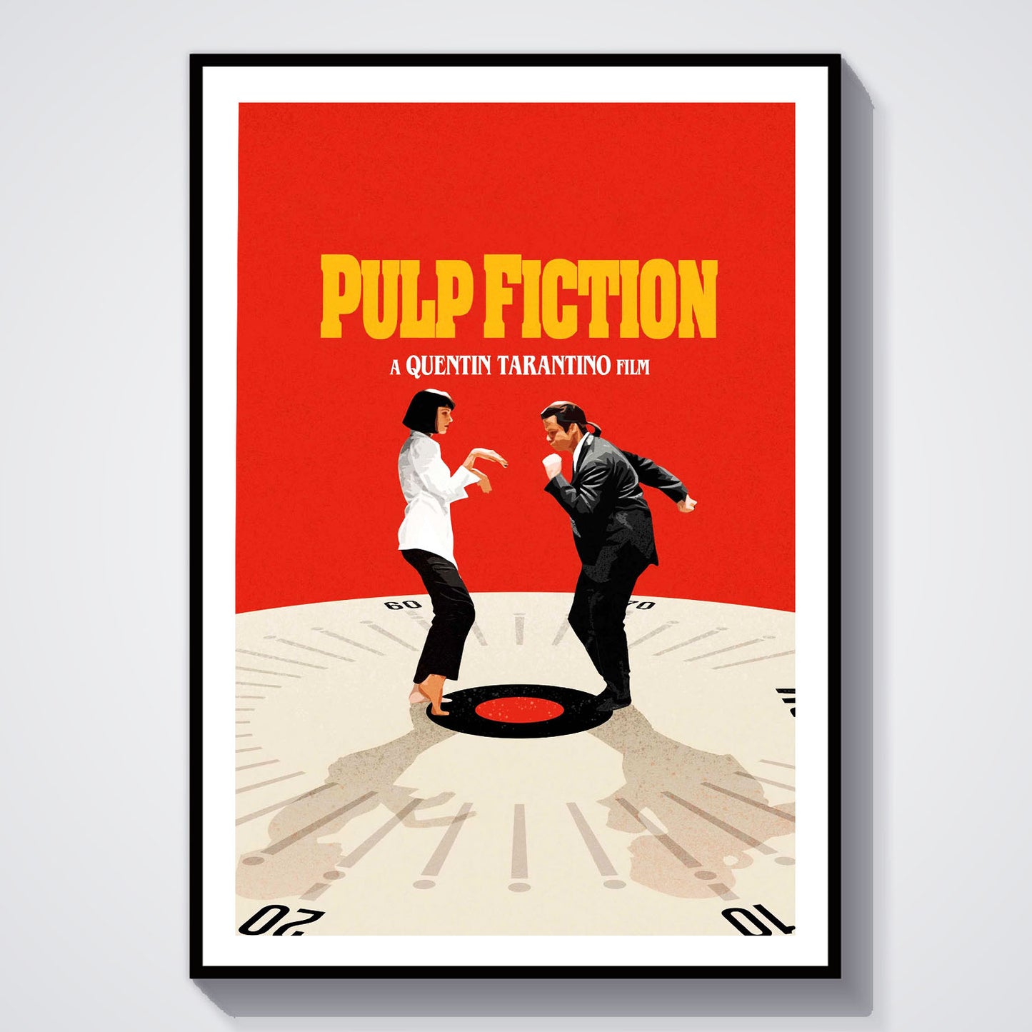 Flex Designs Poster Pulp Fiction Key Visual 5 x 7" Home Goods - Movie 1994 Movie Poster